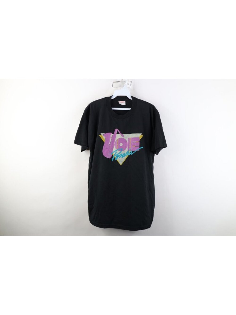 Vintage 90s Mens Large Faded Joe Posada Band Saxophone Short Sleeve T-Shirt USA